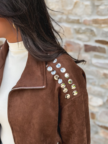 Veste en suédine Annaelle - Marron Veste en suédine Annaelle - Marron