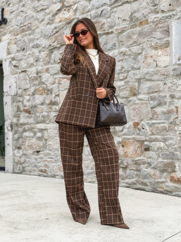 Blazer à carreaux Alexa - Marron Blazer à carreaux Alexa - Marron