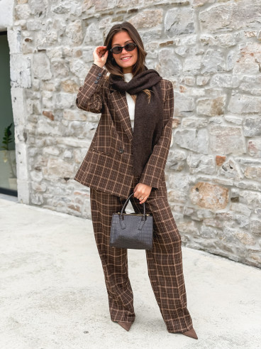 Blazer à carreaux Alexa - Marron Blazer à carreaux Alexa - Marron
