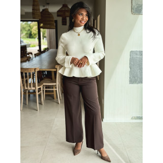 Pantalon Aline - Chocolat