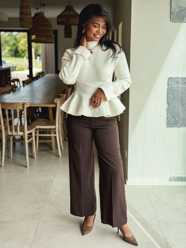 Pantalon Aline - Chocolat