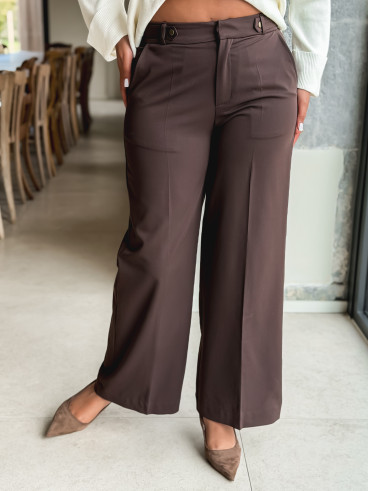 Pantalon Aline - Chocolat