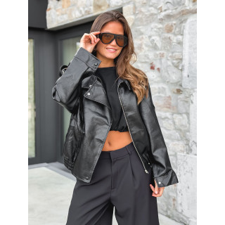 Veste en simili Merianna - Noir
