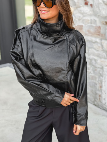 Veste en simili Merianna - Noir