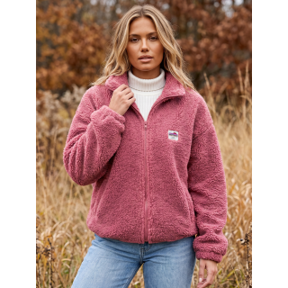Gilet teddy Pinta - Vieux rose