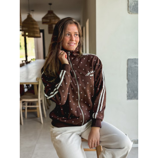 Gilet à pois Mazélia - Chocolat