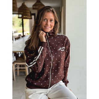 Gilet à pois Mazélia - Chocolat