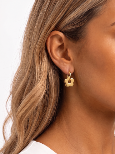 Boucles d'oreilles Primerose - Doré