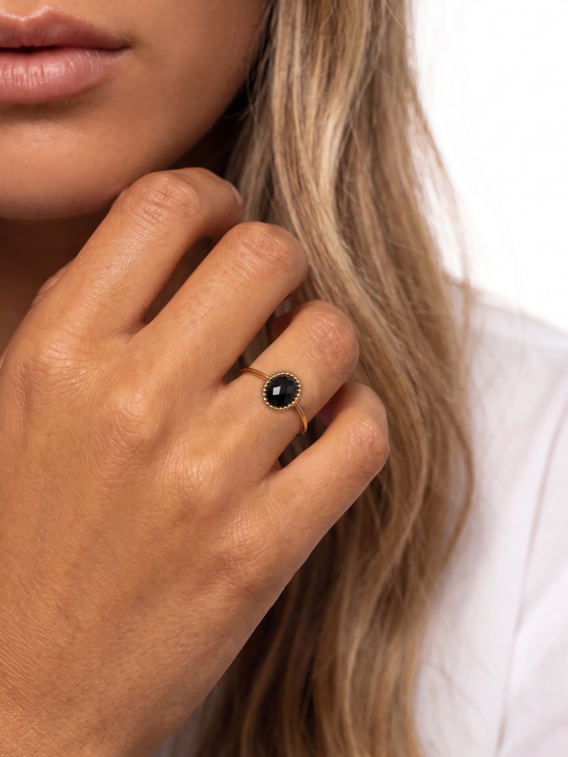 Bague Oréane - Doré/Gris