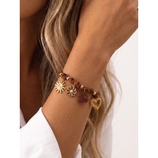 Bracelet Tifenn - Doré/Camel