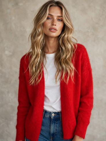 Gilet Mona - Rouge