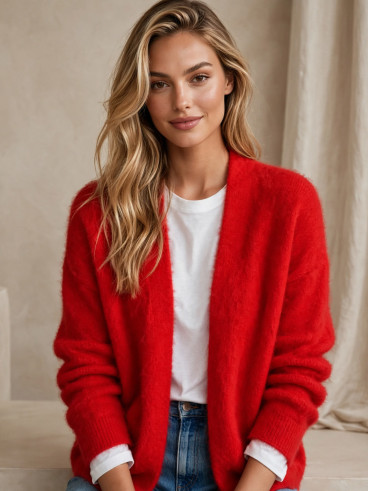 Gilet Mona - Rouge Gilet Mona - Rouge