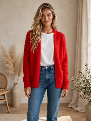 Gilet Mona - Rouge Gilet Mona - Rouge