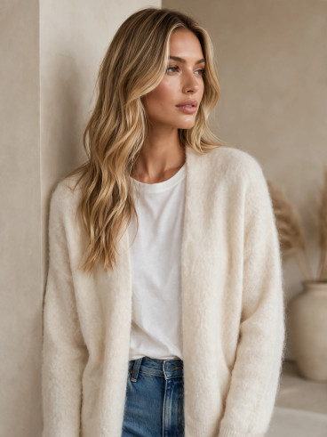 Gilet Mona - Beige clair