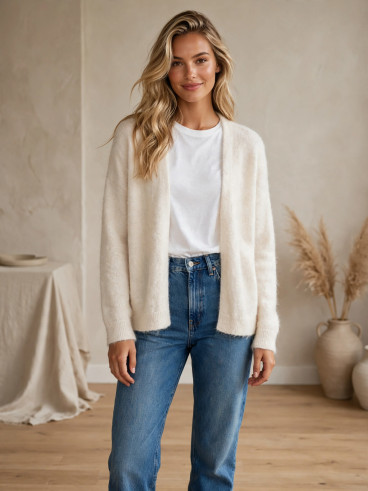 Gilet Mona - Beige clair