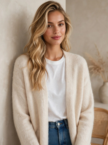 Gilet Mona - Beige clair Gilet Mona - Beige clair