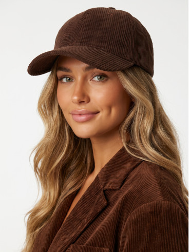 Casquette en velours Maé - Taupe