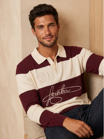 Pull ligné Harry - Bordeaux