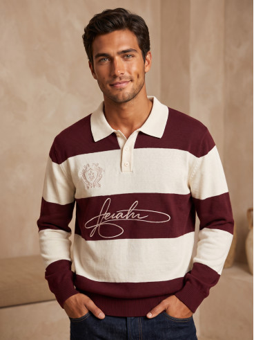 Pull ligné Harry - Bordeaux
