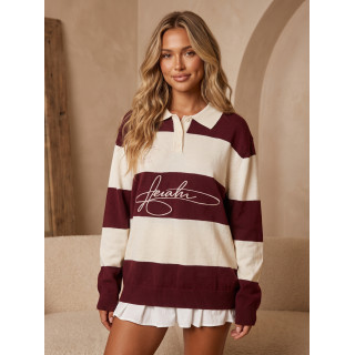 Pull ligné Harry - Bordeaux