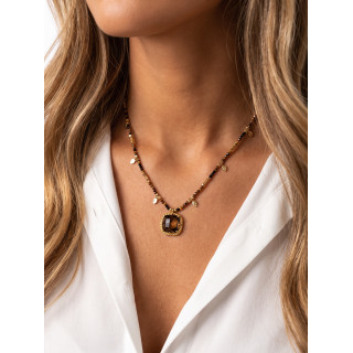 Collier Billie - Chocolat