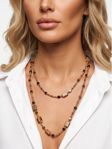 Collier Paros - Chocolat