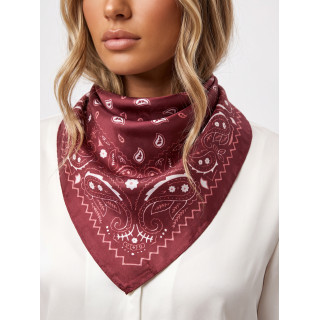 Foulard à motifs Félicie - Bordeaux