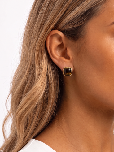 Boucles d'oreilles Yanna - Chocolat