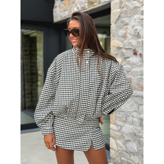 Jupe short Melodia - Ecru/Noir