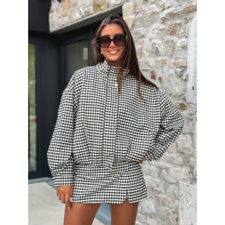 Jupe short Melodia - Ecru/Noir