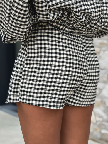 Jupe short Melodia - Ecru/Noir Jupe short Melodia - Ecru/Noir