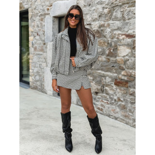 Jupe short Melodia - Ecru/Noir