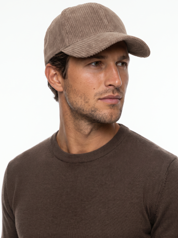 Casquette en velours Maé - Taupe