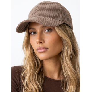 Casquette en velours Maé - taupe