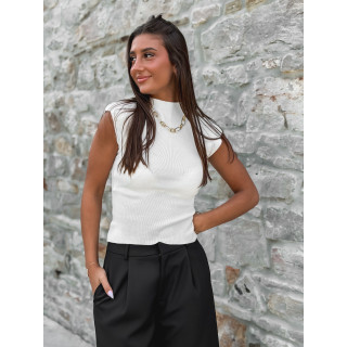 Blouse sans manches Anouk - Crème