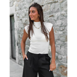 Blouse sans manches Anouk - Crème