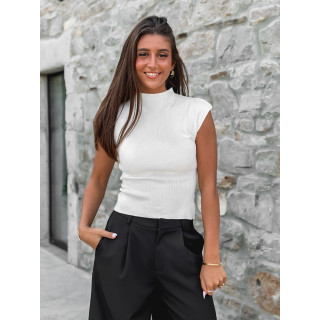 Blouse sans manches Anouk - Crème