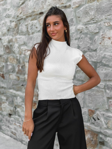 Blouse sans manches Anouk - Crème Blouse sans manches Anouk - Crème