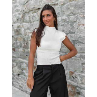 Blouse sans manches Anouk - Crème