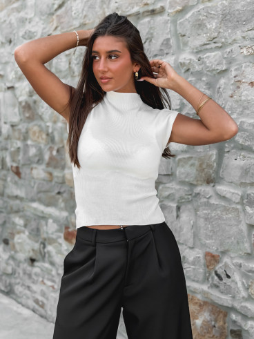 Blouse sans manches Anouk - Crème