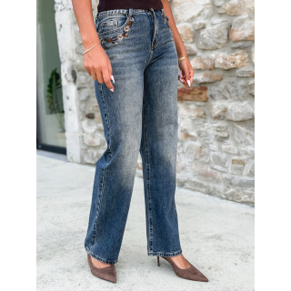 Jeans à strass Lorelei - Bleu