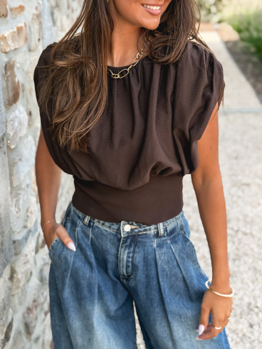 Blouse Dalina - Chocolat