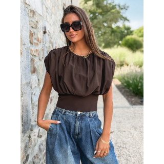Blouse Dalina - Chocolat