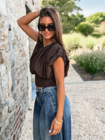 Blouse Dalina - Chocolat