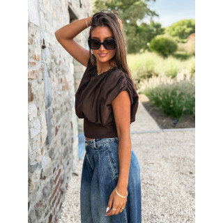 Blouse Dalina - Chocolat