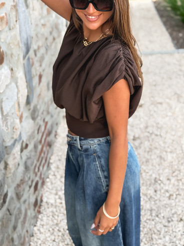 Blouse Dalina - Chocolat