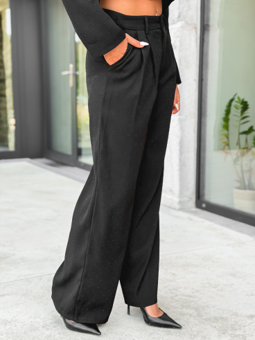 Pantalon à strass Alana - Noir Pantalon à strass Alana - Noir