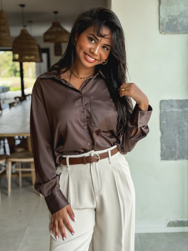 Chemise Fiorenza - Chocolat Chemise Fiorenza - Chocolat