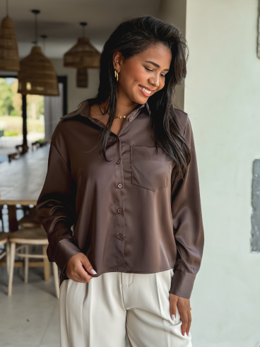 Chemise Fiorenza - Chocolat Chemise Fiorenza - Chocolat