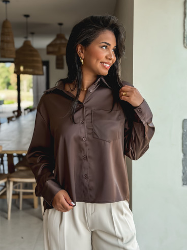 Chemise Fiorenza - Chocolat Chemise Fiorenza - Chocolat